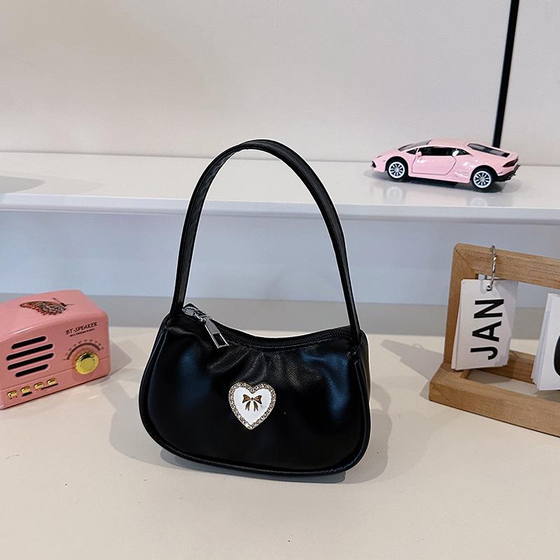 

Fashion shoulder bag women s new simple casual shopping high value crescent bag large capacity commuter messenger bag чёрный