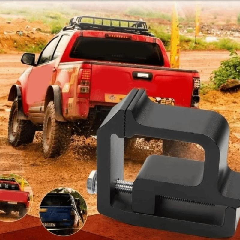 Aluminum Truck Canopy Clamps Heavy-Duty Secure Camper Shell Mounting Clamps Fastener Black/Silver Truck Cap Mounting Clamps