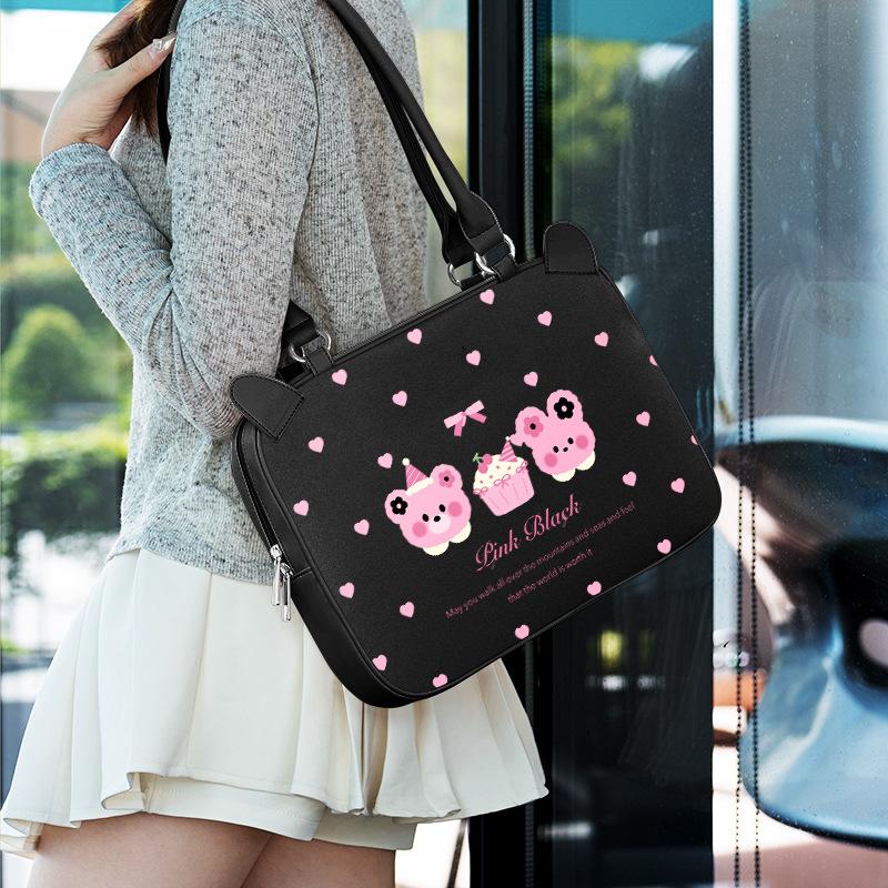 TS JYL laptop bag,Korean Leather Laptop Sleeve 11 Inch iPad 14 Inch Notebook Elegant
