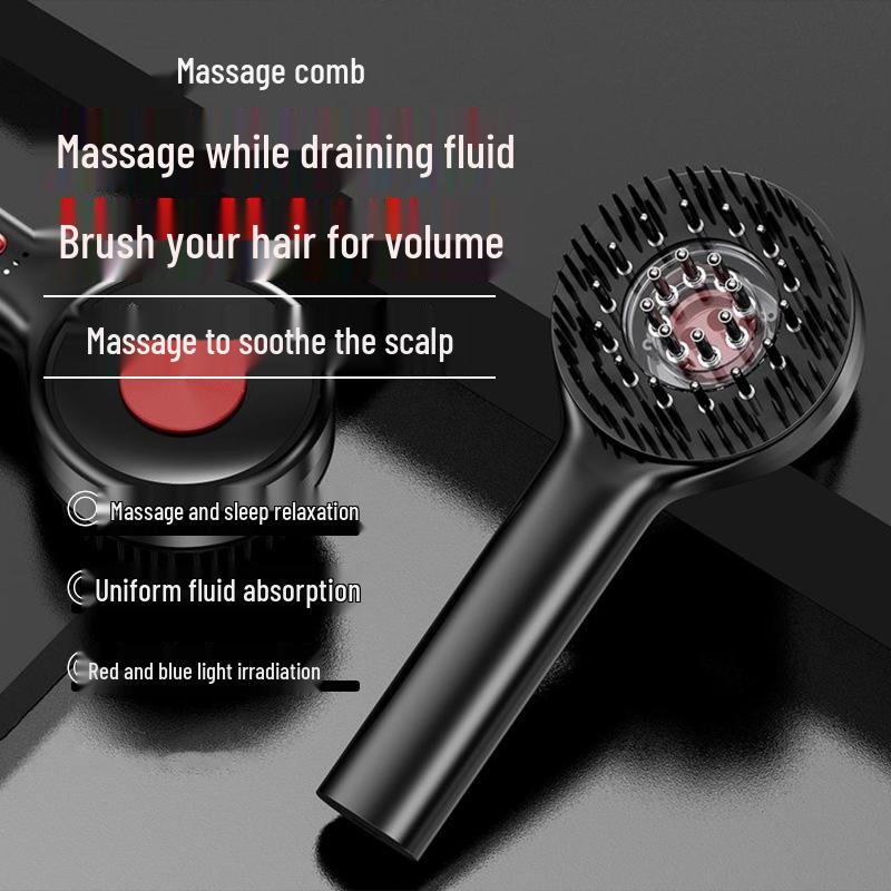 Electric Hair Growth and Scalp Massage Comb with Essence Applicator