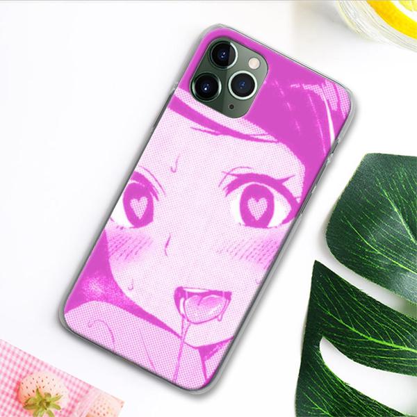 

Мультяшна аніме дівчина Японія милі обличчя Чохол для телефону для iPhone 12 13 Mini 7 8 11 Pro SE 2020 XR X XS MAX 6 6s 7 8 Plus Твердий чохол iPhone 5 5S SE