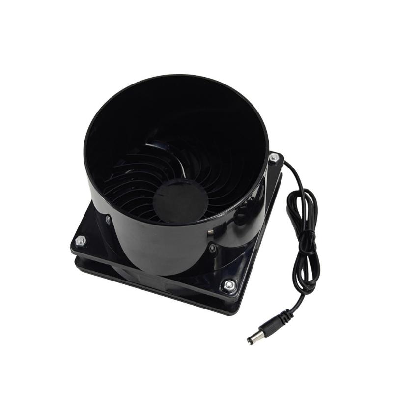 Solar Propelled Ventilation Fan ABS Plastic Detachable Plan Exemplary For Greenhouses Hydroponics Offices