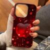Ponto de Luz Estético Vermelho Para Capa de Celular com Padrão de Maçã Para iPhone 17 16 Pro 16E 15 14 13 12 11 Pro Max 17 Air X XS 7 8 Plus Capa