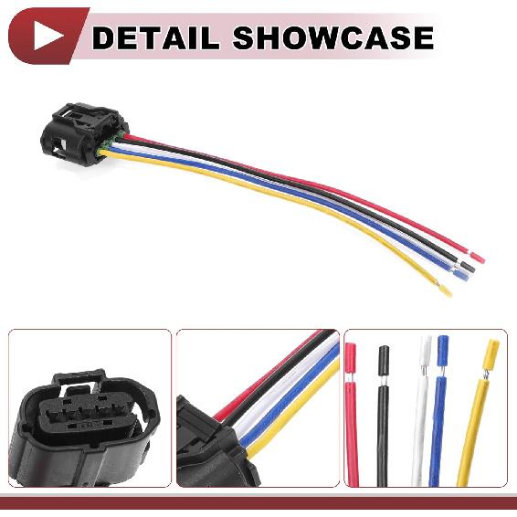 1 Pcs Wiring Harness for Toyota Prius 2010-2015 Sensor Harness Adapters No.9098012303 5 Pin 18gauge