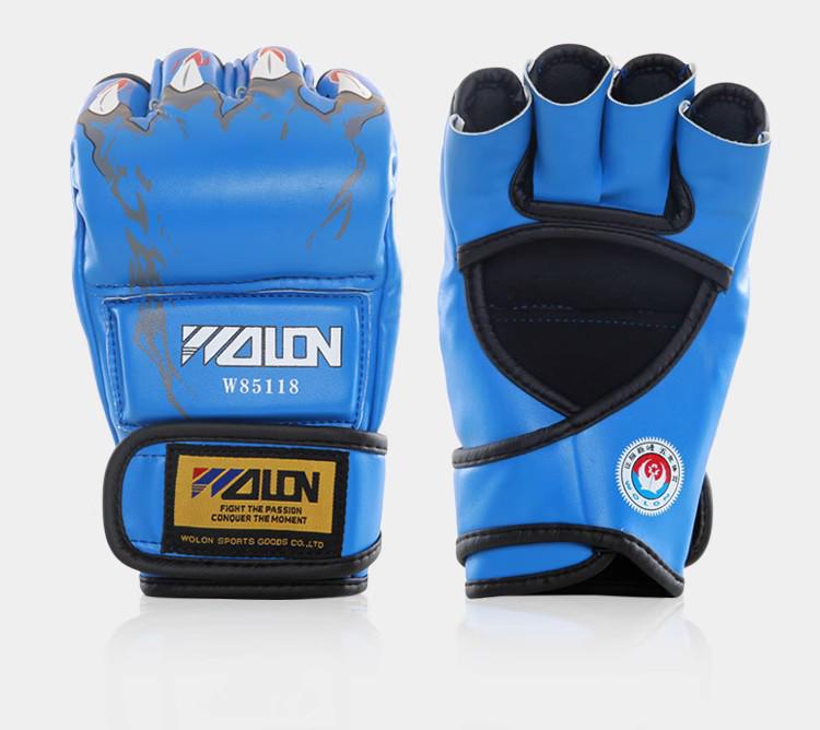 MMA & Sanda Fingerless Boxing Gloves for Adults & Kids - Half-Finger Design