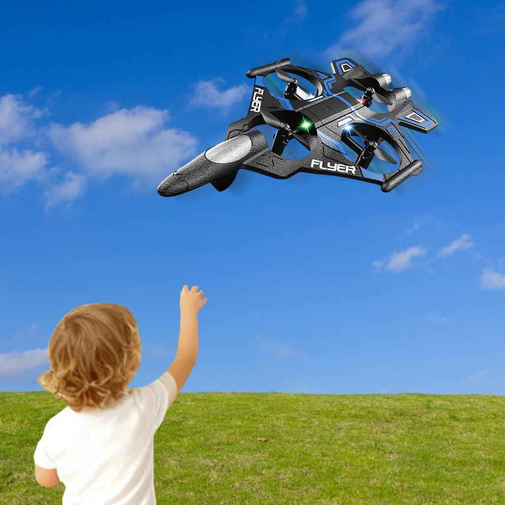Foam RC Airplane Easy to Control Plane for Kids Adults Ages 14+ Beginners Blue Single Battery