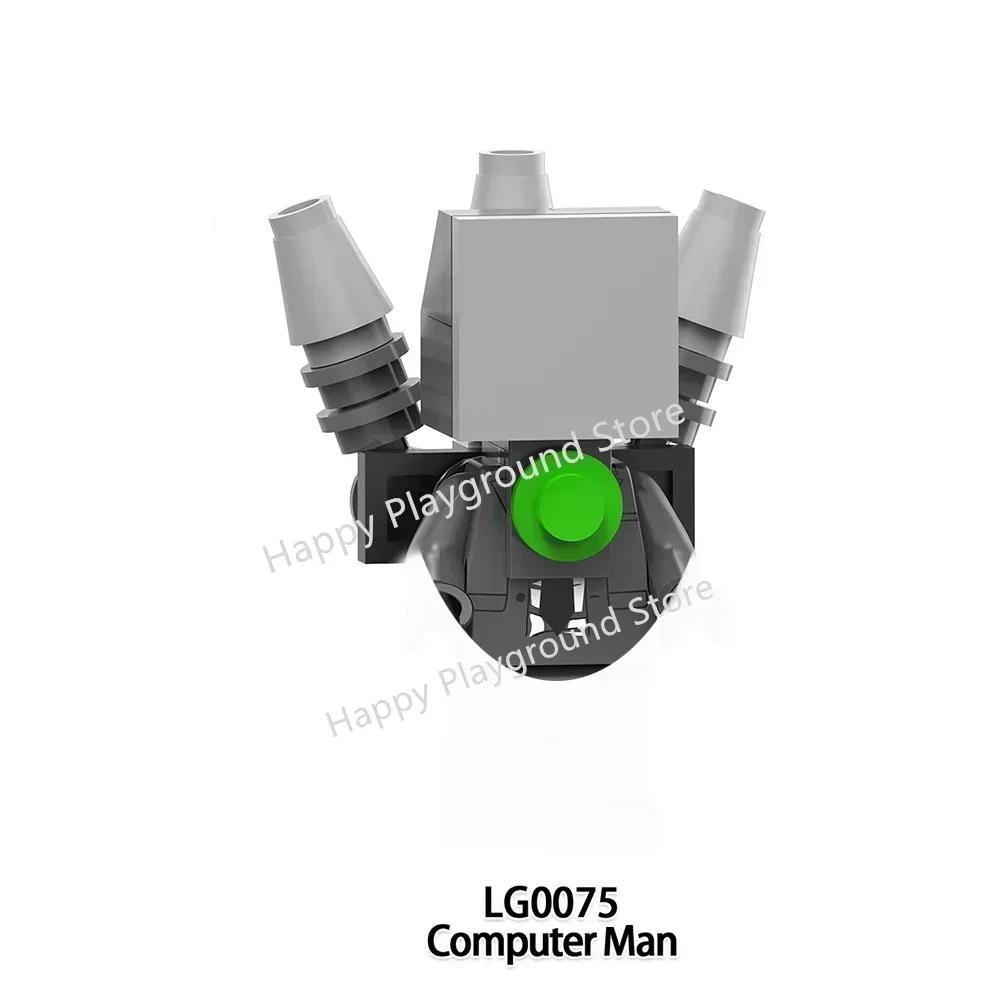 Skibidi Toilet Man Anime Cartoon Bricks Dolls Cameraman Speakerman TV Man Mini Action Bricks Toy Figures Building Blocks