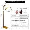 24" U-Shaped LED Beauty Lamp with Floor Stand for Nail, Tattoo, and Eyebrow Art.