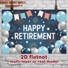 Party Backdrop Blue White Photo Booth Background Front Door Decor