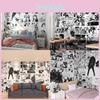 Künstlerische Japanische Beliebte Anime Selbstklebende Wandaufkleber Für Inspirierendes Schlafzimmer-Makeover