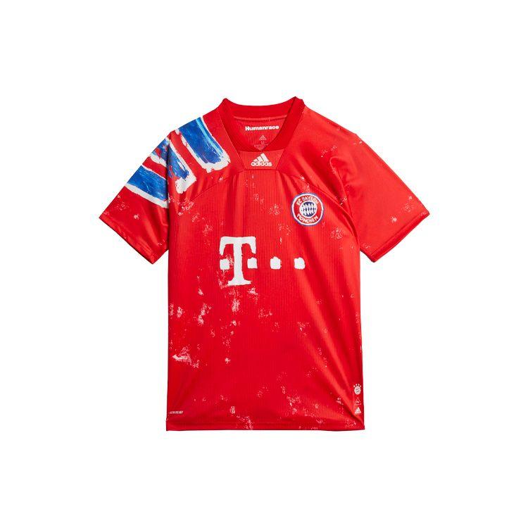 adidas Pharrell Williams x FC Bayern Munich Human Race Men s Soccer Jersey Red White GJ9088 S