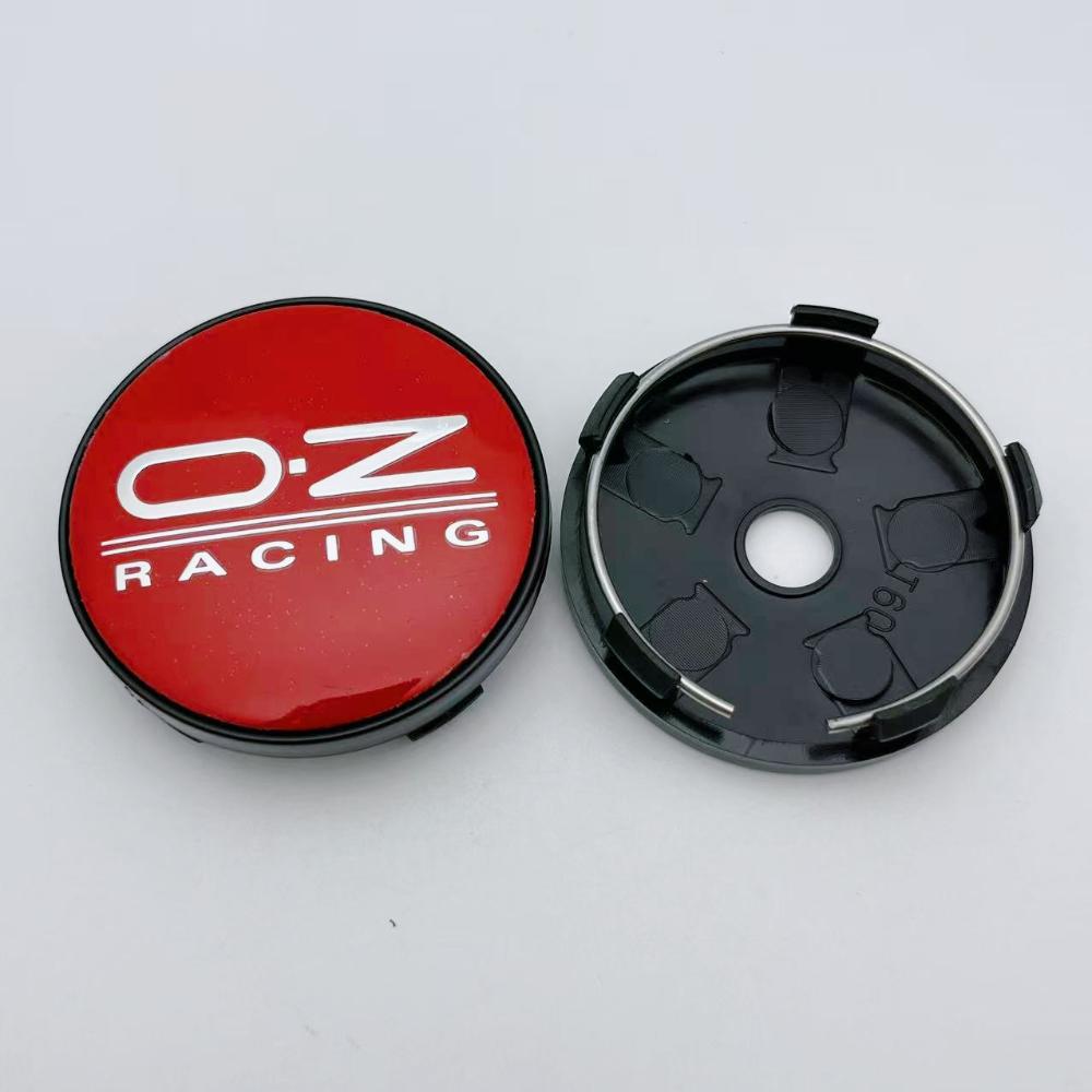 4Pcs 60mm Car Wheel Center Caps With OZ O.Z Racing Logo Emblem Badge Wheel Hubcaps Auto Rim Hub Cover Car Accessories
