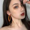 Stylish Circle Hoop Earrings Dangle Earrings Comfortable Ear Jewelry Acrylic Texture Suitable for Daily and Party Wear