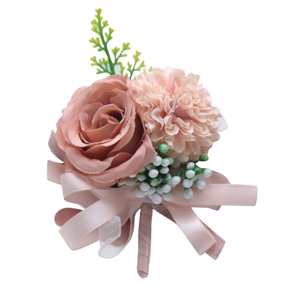 Knopflöcher Blumen Künstliche Weiße Rosen Seide Korsage Trauzeugen Knopflochblume für Männer Hochzeitsaccessoires