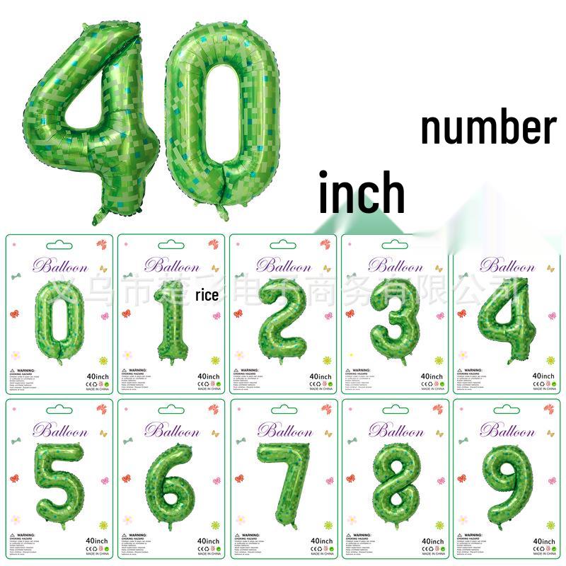 Décoration Bandeau Rayé à Carreaux Vache Dégradé 40" - Grand Chiffre pour Scène de Fête d'Anniversaire de Bébé