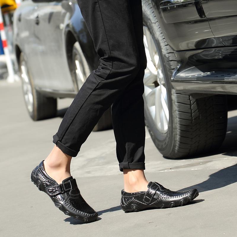 38-47 Мужские кожаные туфли ручной работы в европейском стиле — фото 14