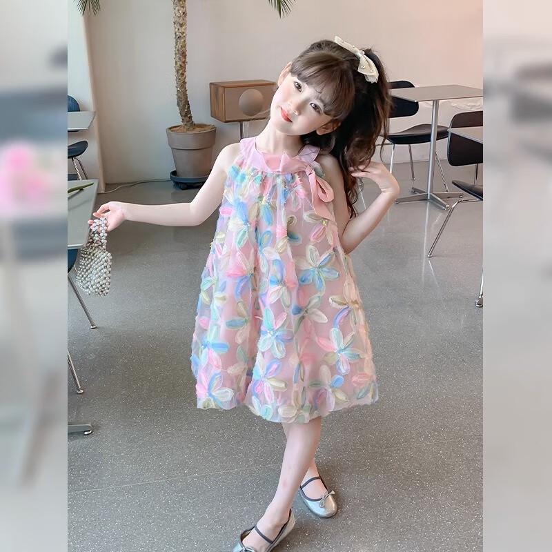 Anneyol Girls' Summer Floral Princess Dress