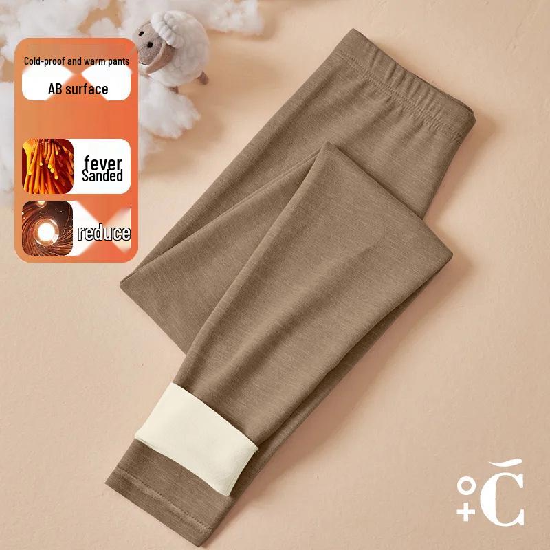 Women's Fleece-Lined Thermal Underwear Set - Semi-High Neck, Thick Base Layer for Autumn & Winter