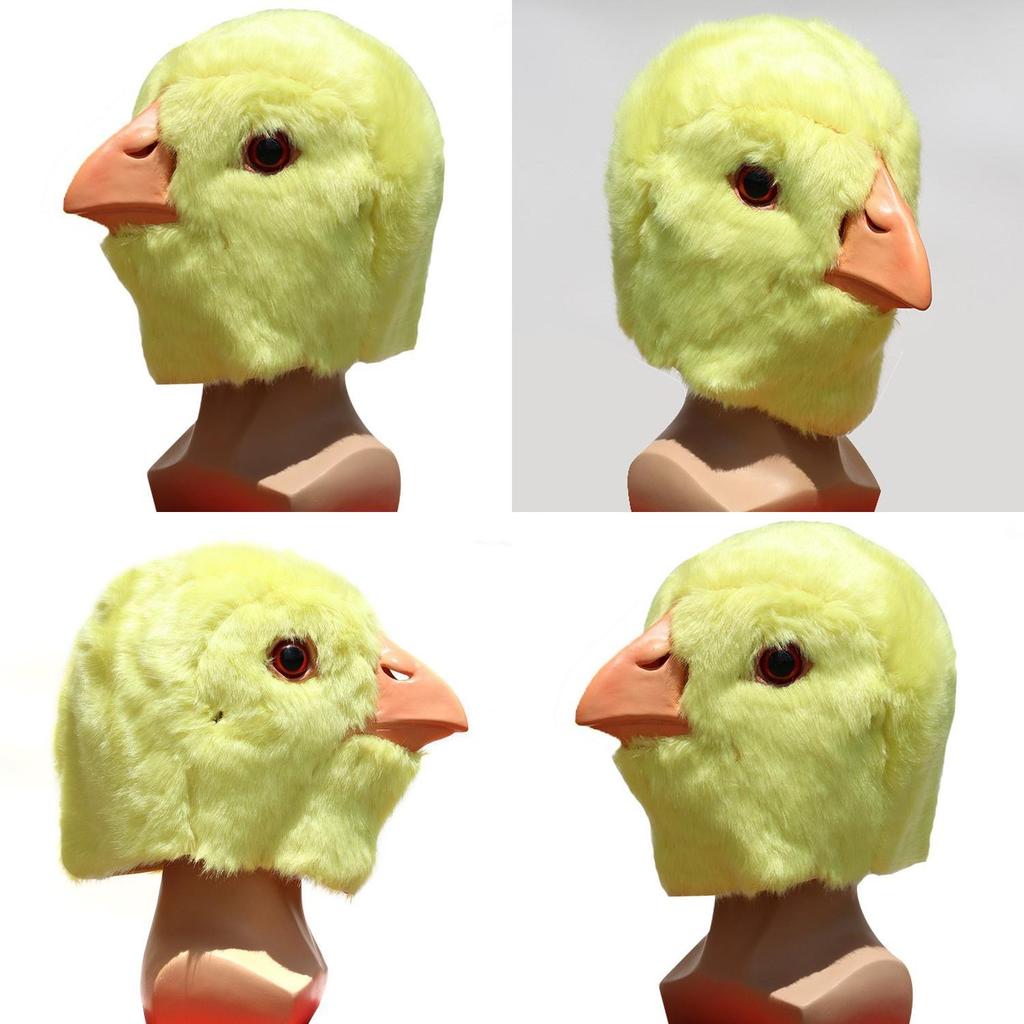 Animal Chick Latex Mask With Funny Design For Halloween Costume Party And Diy Cosplay