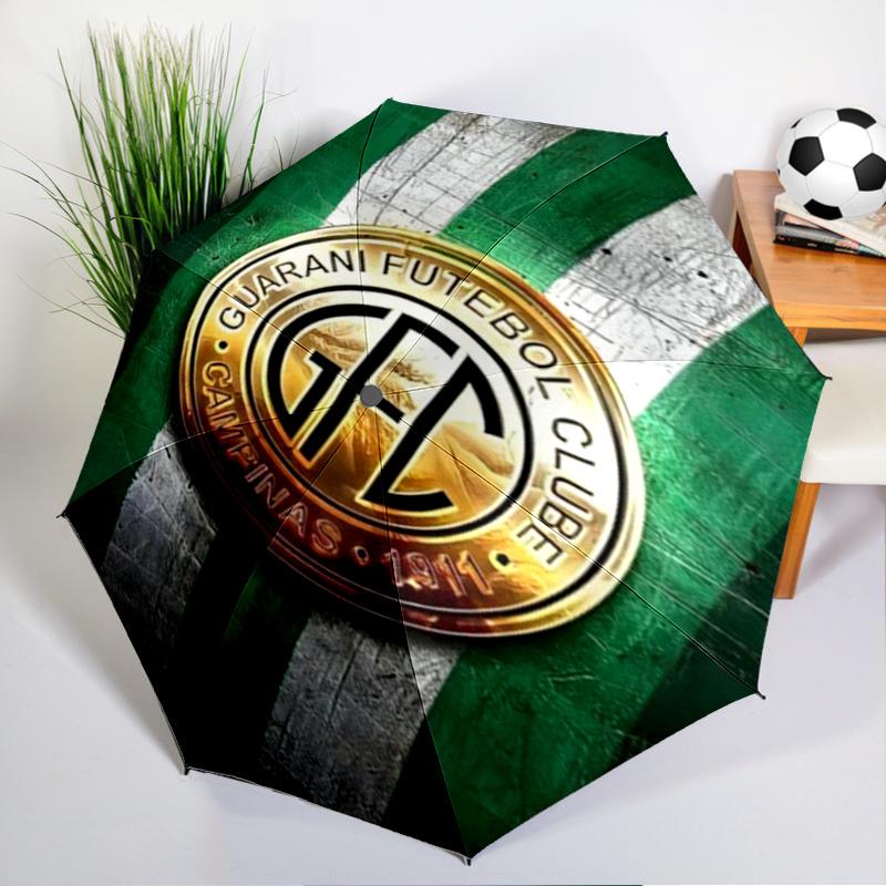 Football Club Emblem Printed Automatic Umbrella, 8-Frame for Travel, camping, Casual Umbrella, Essential Gift for  for family and friends