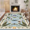 Botanisch Vlinder Bloemenkleed voor Woonkamer Groot Tapijt Decoratie Slaapkamer Nachtkastje Antislip Pluizig Wasbaar Terras Vloermatten