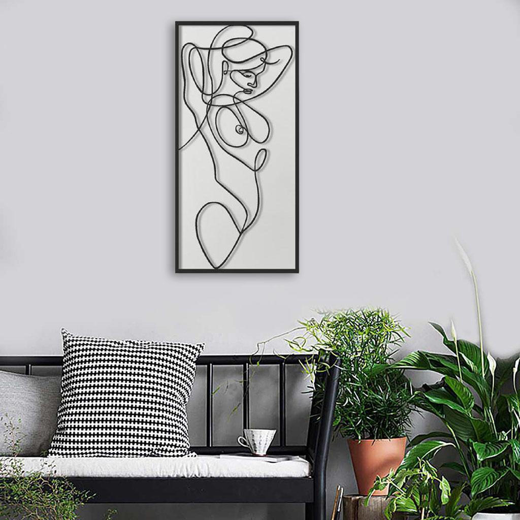 Abstract Line Woman Body Wall Art Painting Prints, Modern Minimalist Poster for Women , A