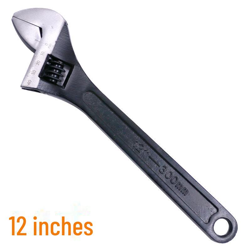 All-Steel Adjustable Wrench - Sizes: 2.5" To 15", Large Opening, Quick-Adjust