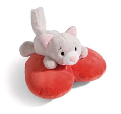 Peluche NICI Gatto Amore Soffice Sdraiato 13cm