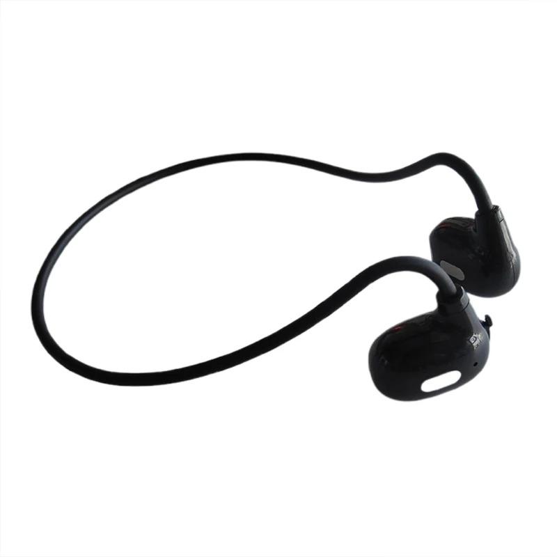 

Беспроводные наушники Bluetooth 5.3 с воздушной проводимостью, водонепроницаемая гарнитура, стерео, накладные спортивные наушники-вкладыши с микрофоном чёрный