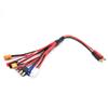 Multifunction Balance Charging 8IN1 Soft Silicone Charging Wire XT60 Connector To XT60 XT30 T Plug  JST EC3 Wire Cable for RC