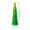 Tabletop Christmas Tree with Star Topper Freestanding Round Base Compact Holiday