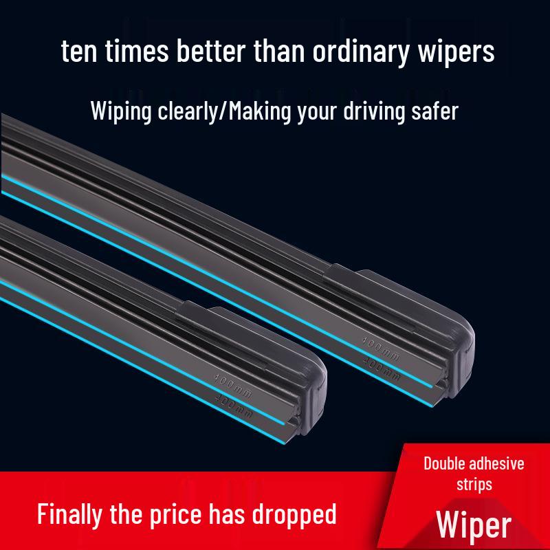 Frameless Dual Rubber Wiper for Sylphy, Qashqai, Livina, Tiida, Sunny, Teana, X-Trail Models