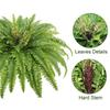 A84X-4X Artificial Ferns For Outdoors & Indoors,Large Faux Ferns Fake Boston Fern Plant For Planter Garden Porch Entrance B