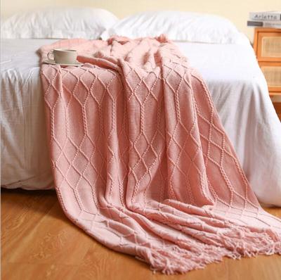Duoshu Acrylic Knitted Throw Blanket