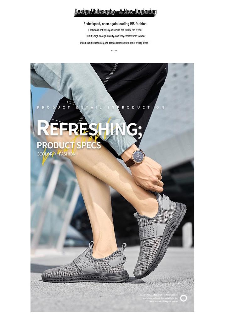Men's Versatile Slip-On Mesh Casual Sports Shoes
