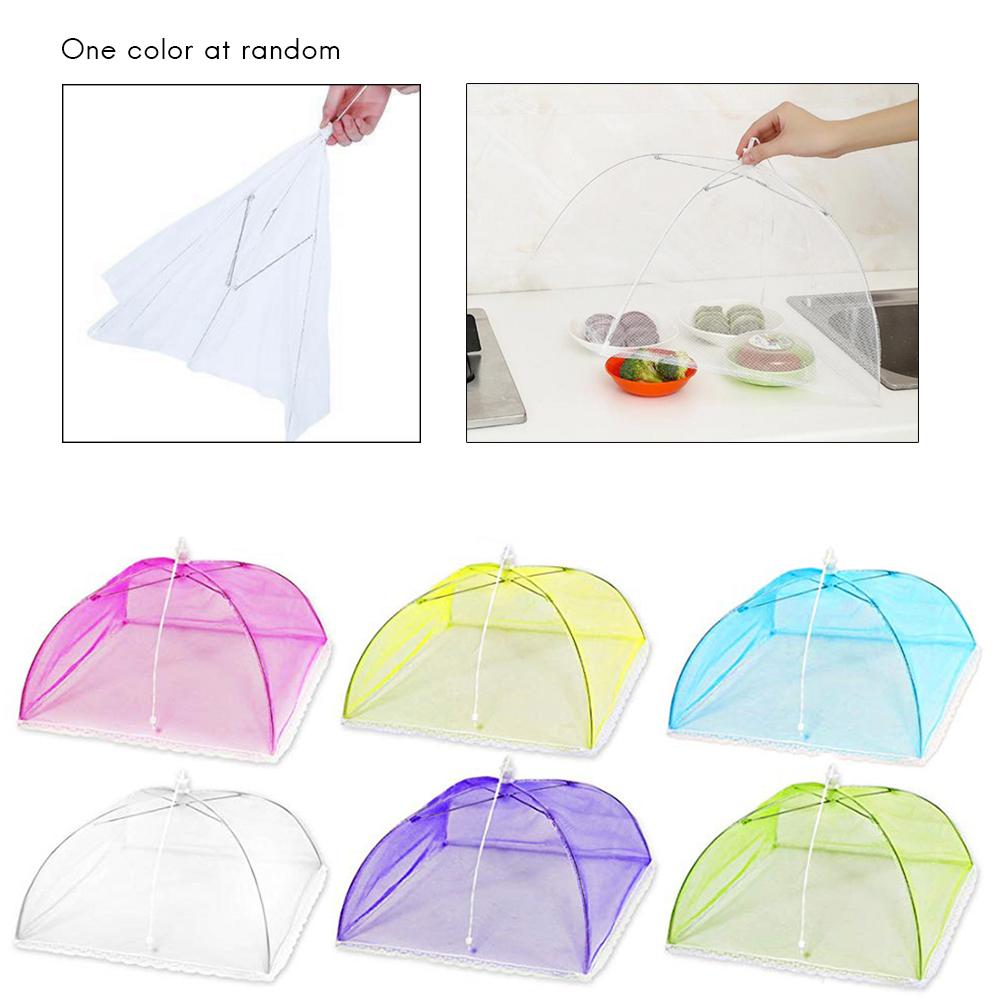 Foldable Mesh Food Cover Folding Tent Dome Net Umbrella Picnic Food Cover
