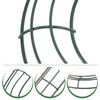 2 Pcs Green Ribbon Christmas Wreath Decoration Candy Cane Shape Frame Iron Ring Accessory Garland Bride