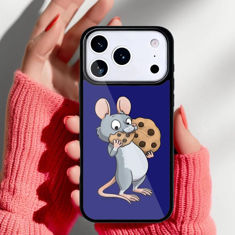 Cute Cartoon Animal Rat Phone Case for iPhone 17 16 15 14 13 Pro Max Back Cover for 12 11 Pro Coque