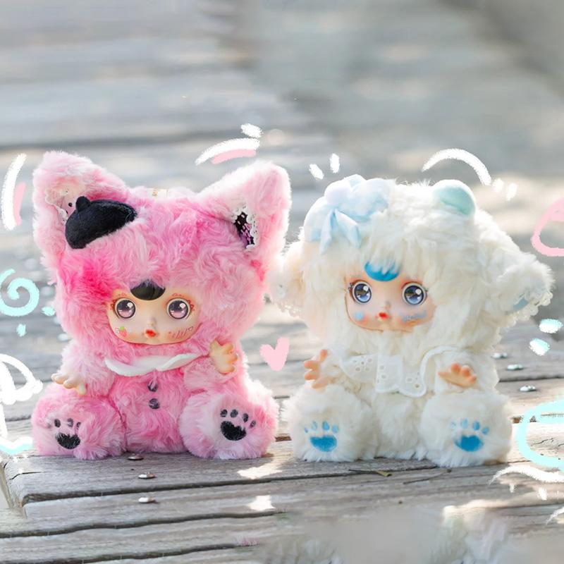 Yumi Hug Together Sleep Series Plush Keychain Blind Box Cute Vinyl Doll Figures Collectible Toys Birthday Gifts