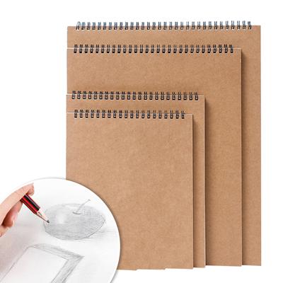 Skizzenbuchblock mit Spiralbindung im A3-/A4-/A5-/A6-Format, 160 g/m², Notizbuch zum Malen, säurefreies Mal- und Schreibpapier für Kinder, Erwachsene und Anfänger