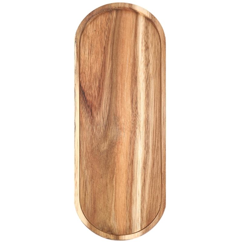 

Natural Wood Display Tray Portable Kitchen Storage Plate for Tableware and Cups Japanese Inspired Home Adults Use 29CMx10.5CM