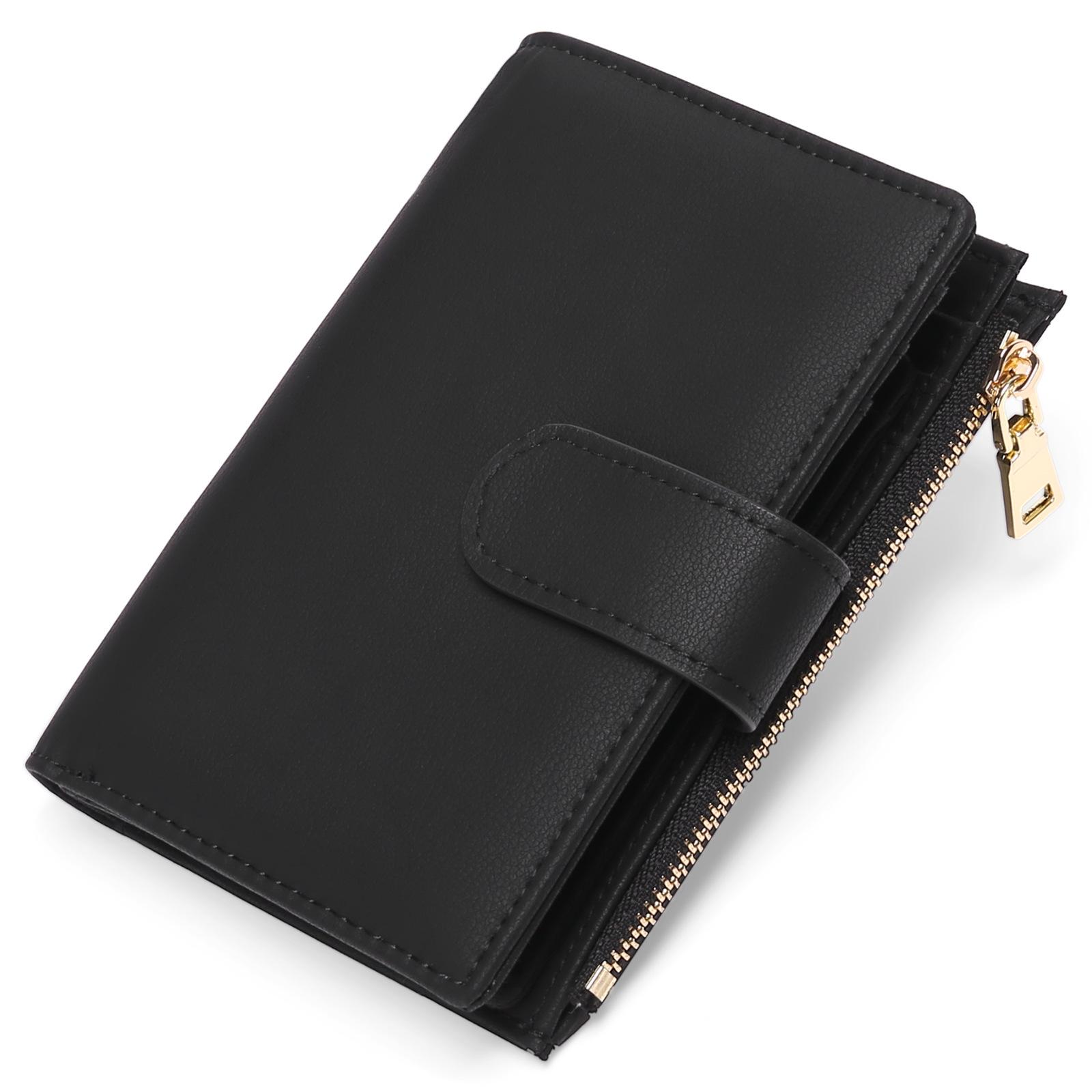 Корейская версия нового женского короткого кошелька с несколькими картами для мужского классического кошелька, набор для смены карт, кошельки чёрный