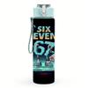 1PC Neon Galaxy Six Seven Graffiti Art 750ml Color Plastic Water Bottle Leakproof Flip Straw Lid For Sports Office Home Use