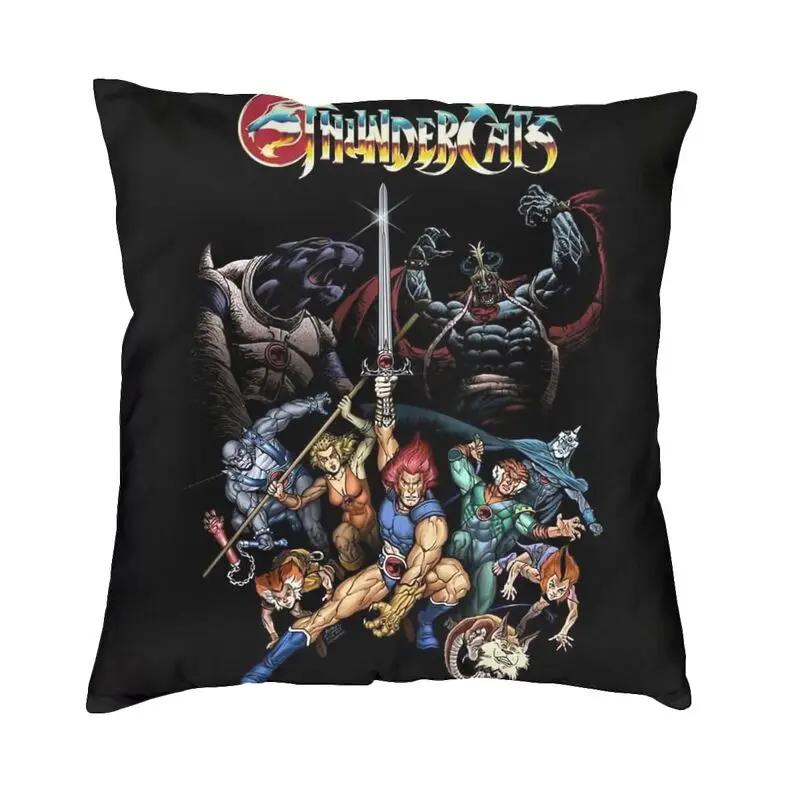 

ThunderCats Anime Anime Tv Square Pillow Case Home Decorative Cushions Throw Pillow for Living Room Double-sided Printing 40x40cm16x16Inch