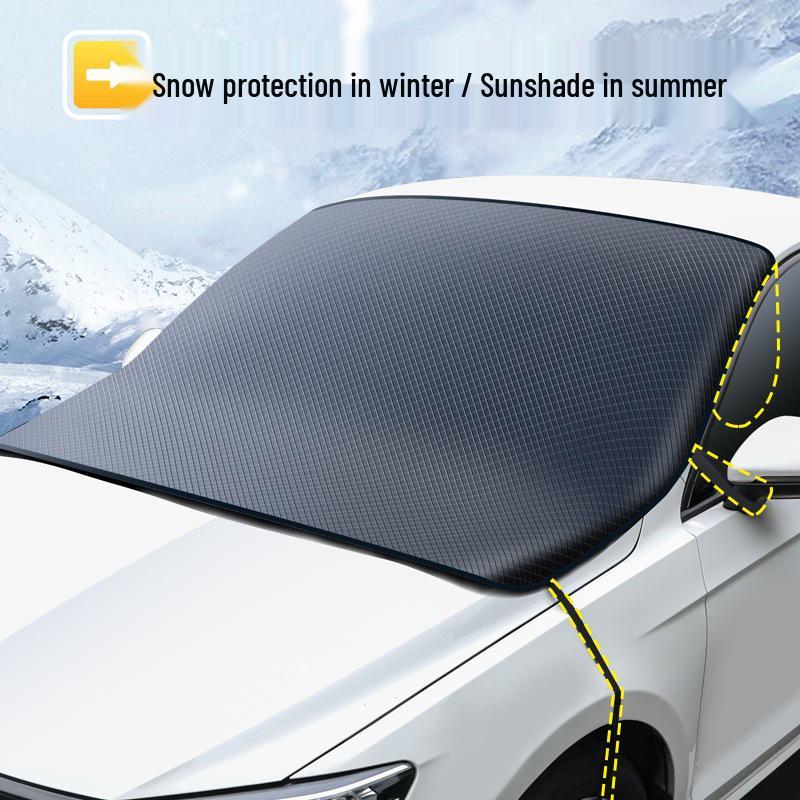 Husă Impermeabilă din Pânză Oxford pentru Parbrizul Mașinii: Protecție pentru tot anul împotriva zăpezii, înghețului și soarelui