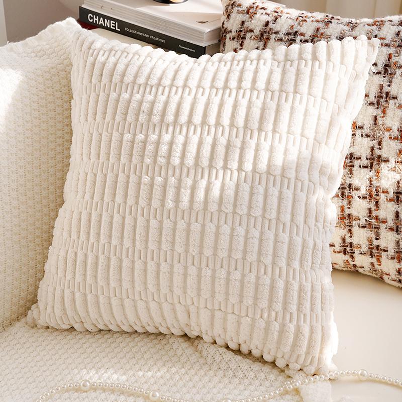 Brown Vintage Sofa Throw Pillow Cover Vintage Bedroom Headboard Cushion Simple and Modern Decorative Throw Pillow Customizable