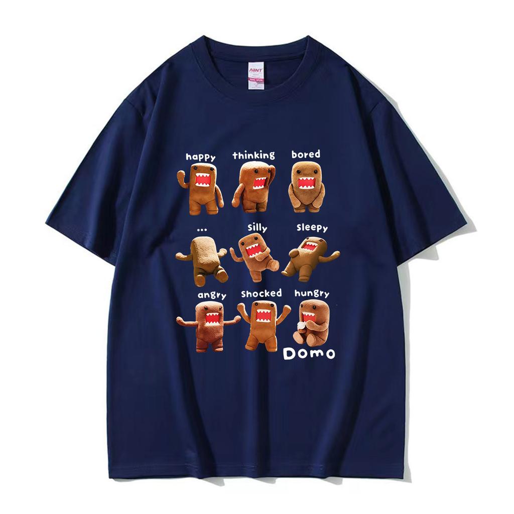 Domo Kun Funny Meme T Shirt Unisex Unisex Vintage Fashion Oversized 100 Cotton Tshirts Harajuku High Quality Short Sleeve Tshirt