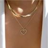 Multilayer Trend Elegant Jewelry Long Snake Chain Crystal Star Pendant Necklace Unquie Women Necklace N0308