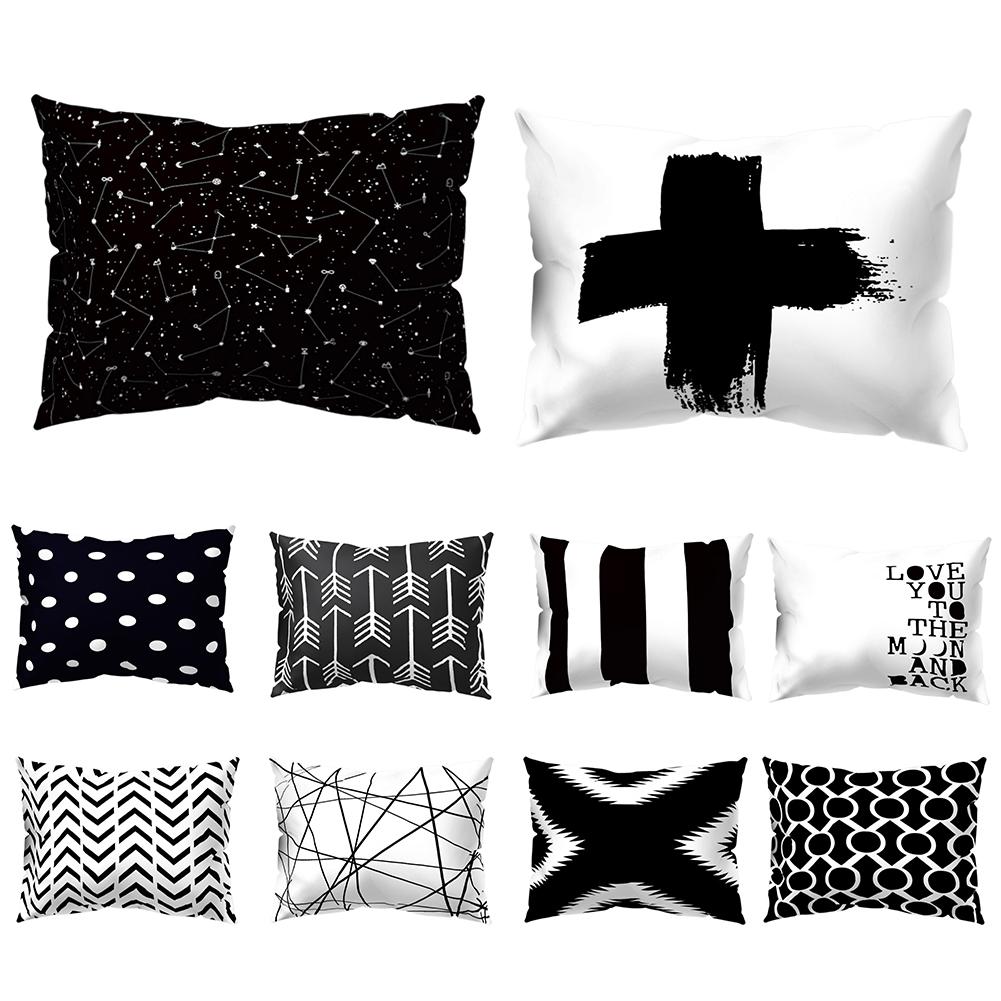 Geometric Pattern Heart Cross Throw Pillow Case Cushion Cover Sofa Bed Car Decor