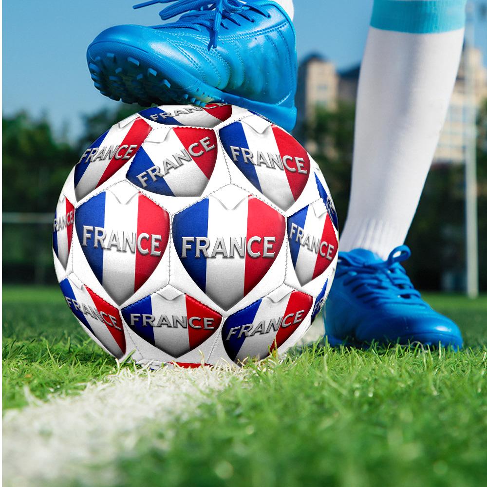 Squadra nazionale di calcio della Francia Tema Pallone da calcio Taglia 5 Pallone da calcio Tocco Morbido Pallone da calcio per Allenamento Professionale per Sport all'Aperto